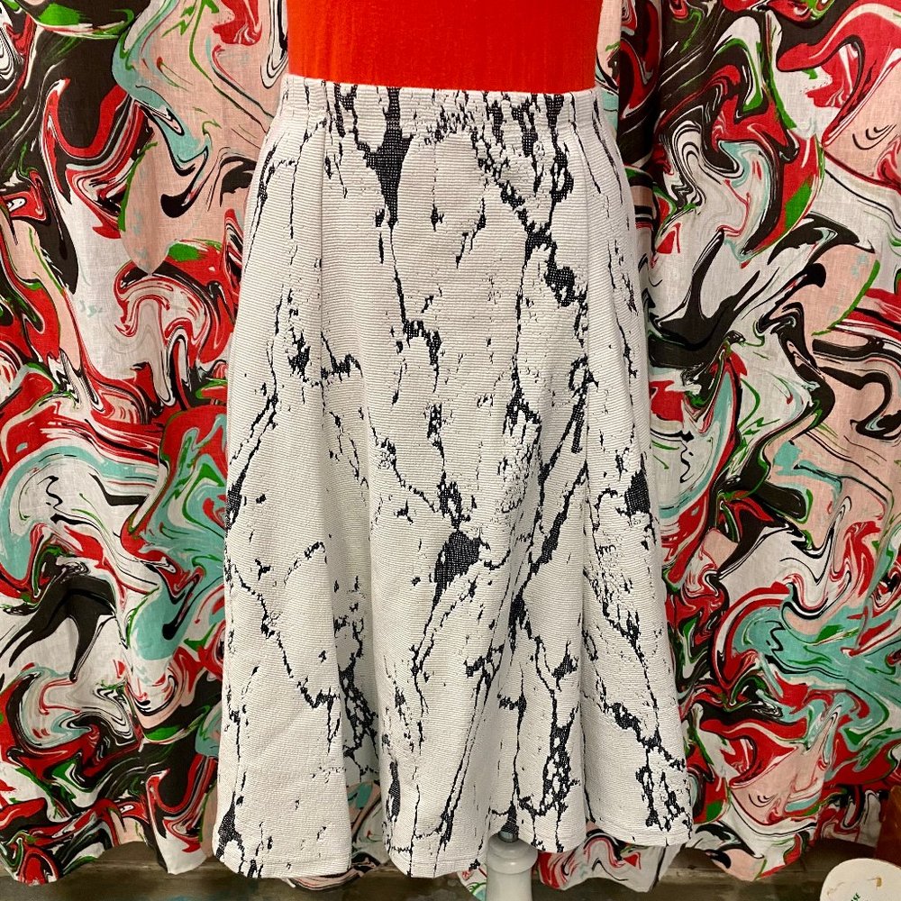 Marigold brand marble skirt made in Canada independent designer size M